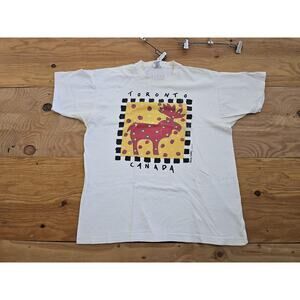 Toronto Canada Moose White T-Shirt XL 1990s